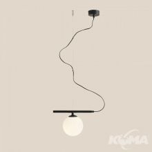 Beryl lampa wisząca E14 40W czarna